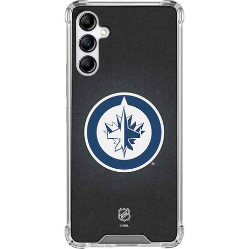 NHL Winnipeg Jets Black Background Galaxy A15 5G Clear Case
